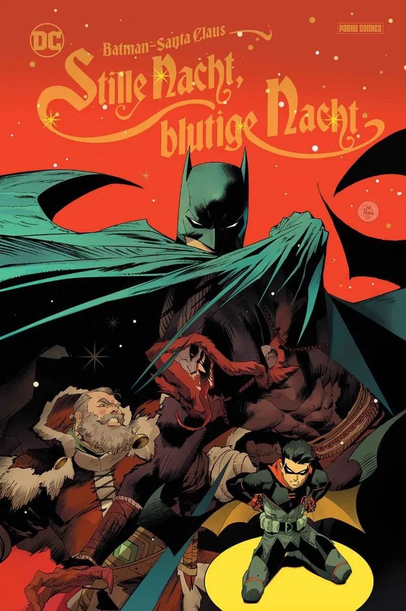 Comicleser's tweet image. &quot;Batman / Santa Claus: Stille Nacht, blutige Nacht&quot; im @PaniniVerlag; ein Weihnachts-Crossover von Jeff Parker, Michele Bandini, Stephen Segovia &amp;amp; Trevor Hairsine; Rezi: comicleser.de/?p=13156
#xmas #Weihnachten #SantaClaus @DCOfficial #Batman #dccomics #SilentKnight