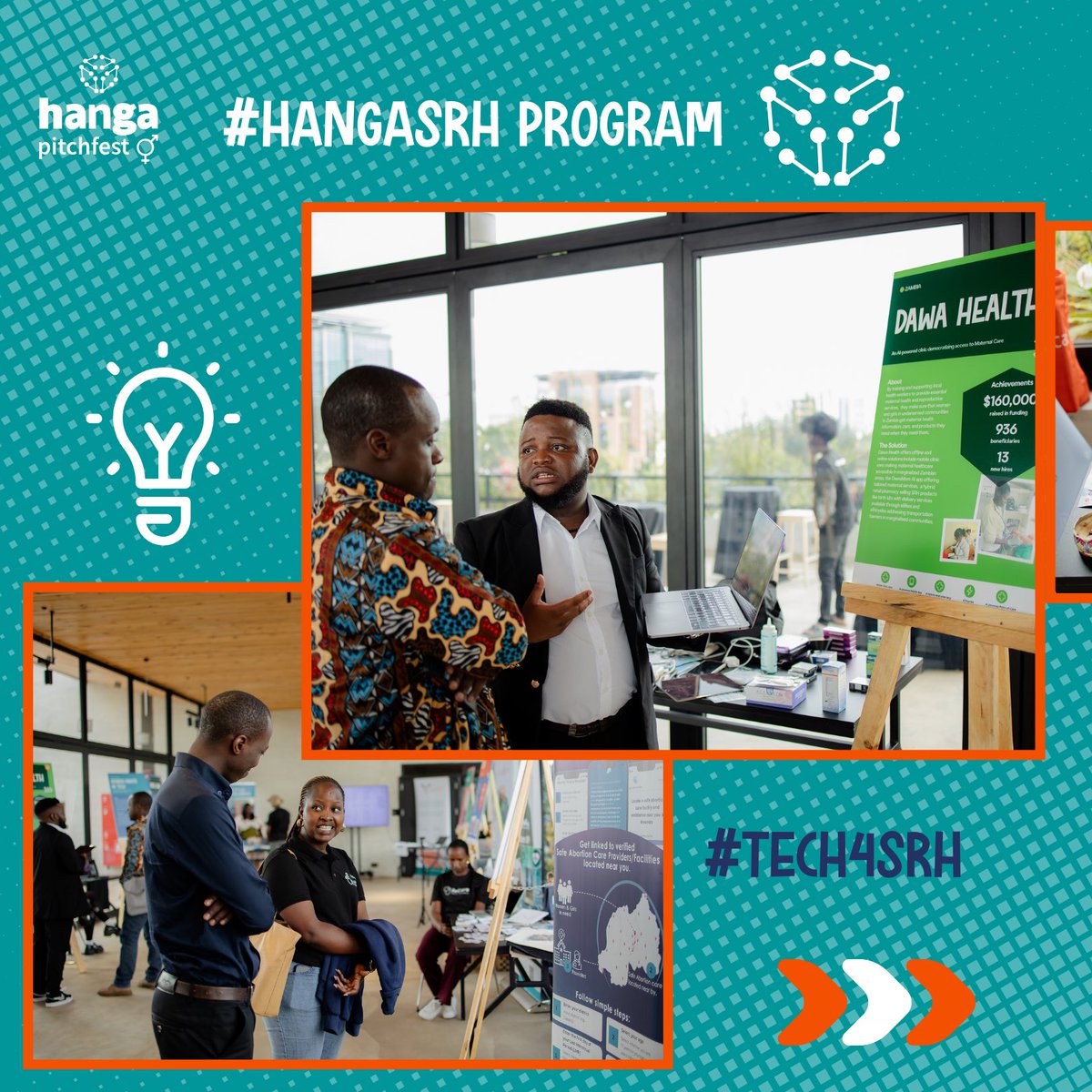 hangapitchfest's tweet photo. The Hanga SRH Showcase wasnโt just a celebrationโit was a call to action! ๐ Audience members engaged with ventures on their challenges & explored how the ecosystem can better support innovation. Together, we can drive real impact in SRH & beyond! ๐ก๐
#Tech4SRH #Innovation https://t.co/eoQYvaYnZv