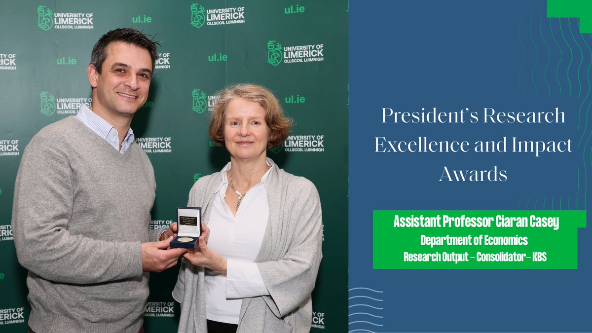 UL Research (@ul_research) on Twitter photo 👏Congratulations to <a href="/ciaranmcasey/">Ciarán Casey</a> on winning a Research Output Award in the <a href="/BusinessAtUL/">Business at UL</a> faculty at <a href="/UL/">University Of Limerick</a> President's Research Excellence and Impact Awards.
Check out Ciarán's research: pure.ul.ie/en/persons/cia…
#ResearchImpact #StayCurious #ResearchAtUL 👏Congratulations to <a href="/ciaranmcasey/">Ciarán Casey</a> on winning a Research Output Award in the <a href="/BusinessAtUL/">Business at UL</a> faculty at <a href="/UL/">University Of Limerick</a> President's Research Excellence and Impact Awards.
Check out Ciarán's research: pure.ul.ie/en/persons/cia…
#ResearchImpact #StayCurious #ResearchAtUL
