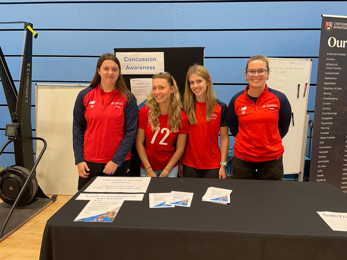 University of Birmingham Sport (@ubsport) on Twitter photo Meet the UoB concussion clinic! 👋🏽
If you have had a concussion, it is within UoB Sport policy to be assessed so you can get back to playing sport quickly but safely 🤕
Book in today:
✉️ movewellconcussionclinic@contacts.bham.ac.uk
📲 0121 414 3224 Meet the UoB concussion clinic! 👋🏽
If you have had a concussion, it is within UoB Sport policy to be assessed so you can get back to playing sport quickly but safely 🤕
Book in today:
✉️ movewellconcussionclinic@contacts.bham.ac.uk
📲 0121 414 3224