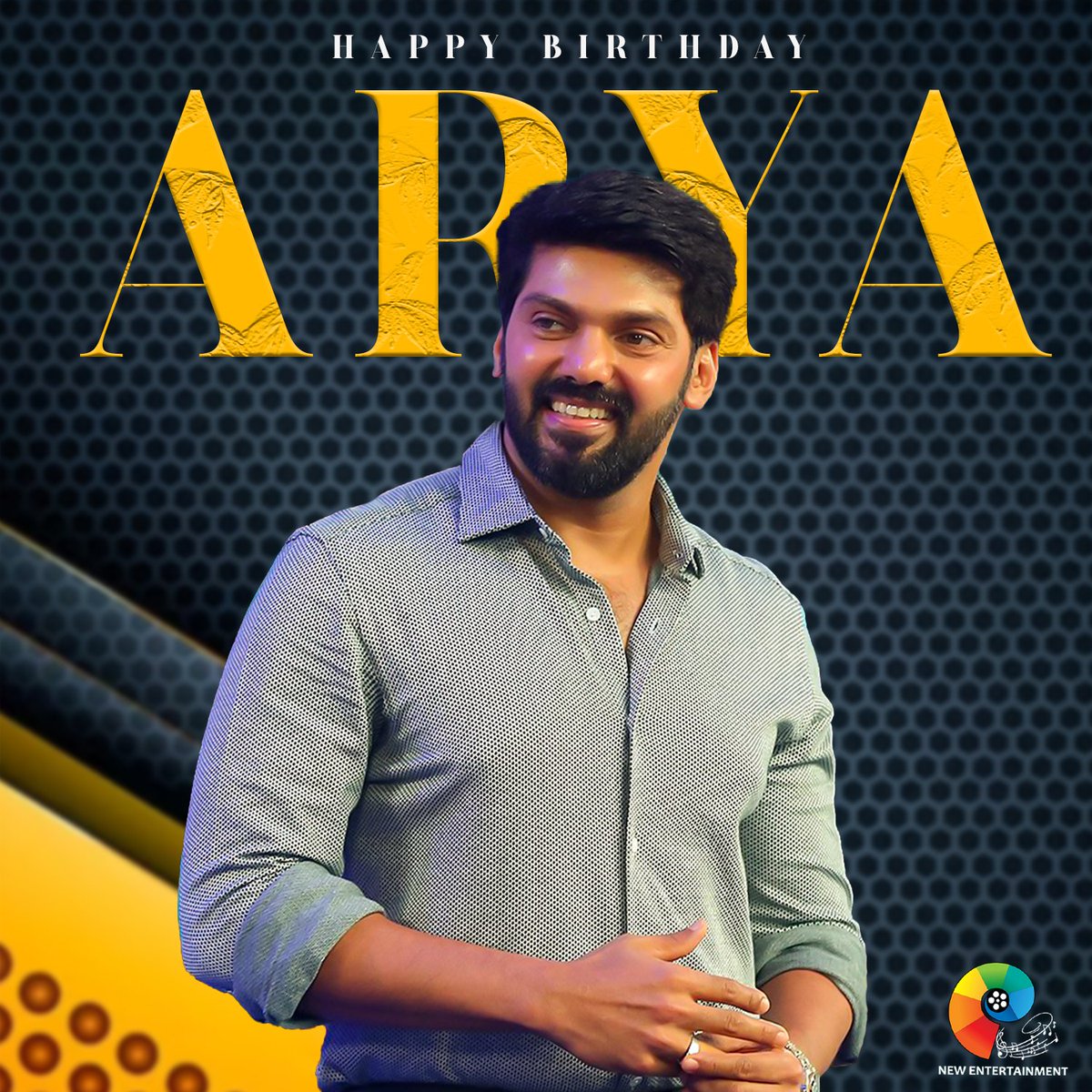 NewEntertain24's tweet photo. Happy Birthday to the talented #actorArya✨ 

#HBDArya #HappyBirthdayArya https://t.co/yWQV7E8V2z