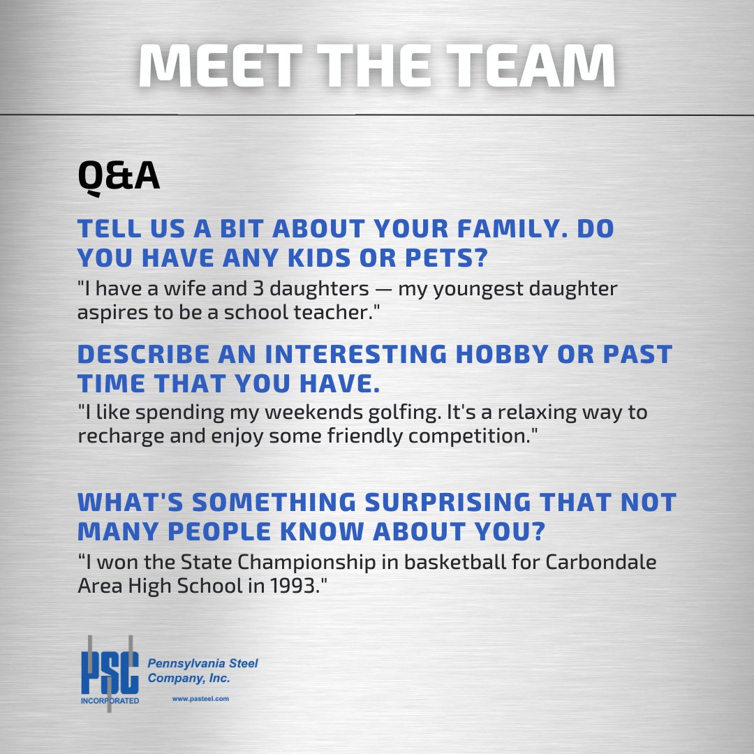 steel_pa's tweet image. Shoutout to Micah for being such a vital part of our team! Thank you for all that you do! 🌟

#pasteel #employeespotlight #pasteelteam #steelsupplier