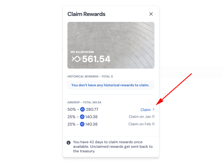 Crypto_Pranjal's tweet photo. Bluefin Airdrop Claim is Live! 🪂

✅ Claim here: https://t.co/5s0puxrtZZ

- 50% can be claimed now. 
- 25% on Jan 11 and 25% on Feb 11, 2025.

Current $BLUE price: $0.25

You have 42 days to claim your rewards. Rewards not claimed within this period will return to the treasury.