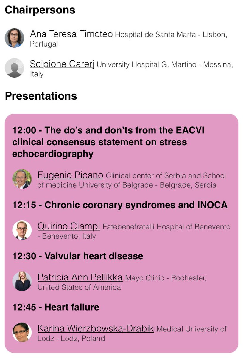 EchoTalk Echocardiography (@echotalk) on Twitter photo #EuroEcho2024 Now we're talking about real experience at Stress Echo . <a href="/pattypellikka/">Dr.Patricia Pellikka</a> e Picano #EuroEcho2024 Now we're talking about real experience at Stress Echo . <a href="/pattypellikka/">Dr.Patricia Pellikka</a> e Picano