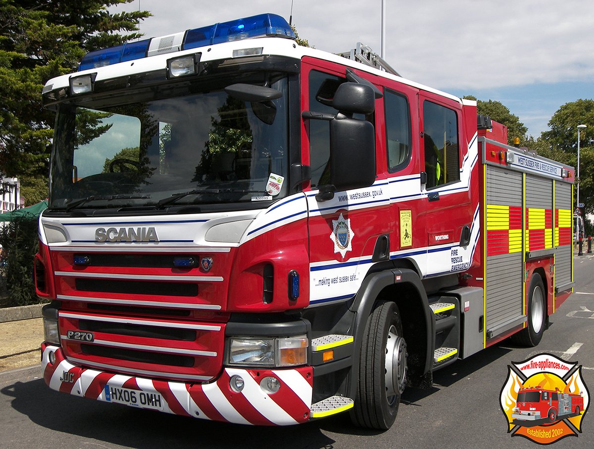 evo_uk's tweet image. Looking back at a selection of @WestSussexFire &amp;amp; Rescue Service vehicles seen on the run at @WorthingFire Station over recent years. #westsussex #worthing #fireengine #firetruck #scania #jdc