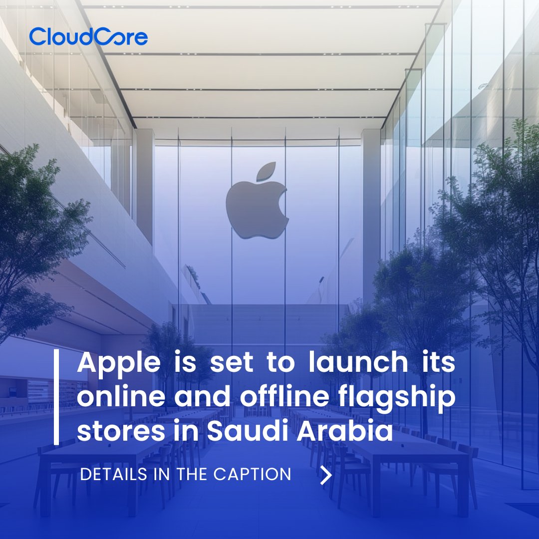 cloudcoresa's tweet image. Exciting times ahead for Saudi Arabia&apos;s tech landscape! 
Apple is set to launch its online store in 2025 and iconic flagship stores by 2026.

This expansion underscores Apple&apos;s commitment to innovation and entrepreneurship, aligning perfectly. 

 #SaudiVision2030 #CloudCore