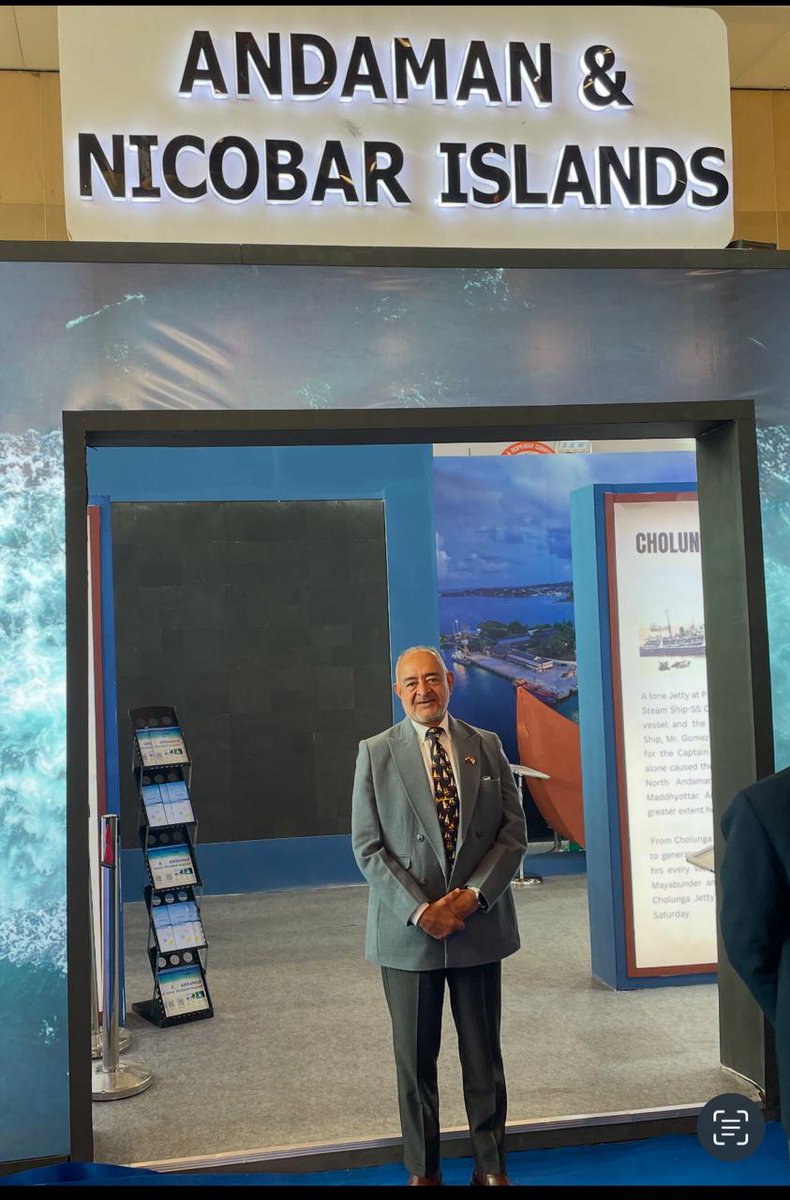 MediaRN_ANI's tweet image. #Gateway2IndoPacific

Visiting #NewDelhi for the 1st Indian Maritime Heritage Conclave #IMHC, @Admiral_DkJoshi inaugurated @Andaman_Admin pavilion at #Yashobhoomi (India and International Convention &amp;amp; Expo Centre) #Dwarka. Hon' @shipmin_india @sarbanandsonwal also visited the