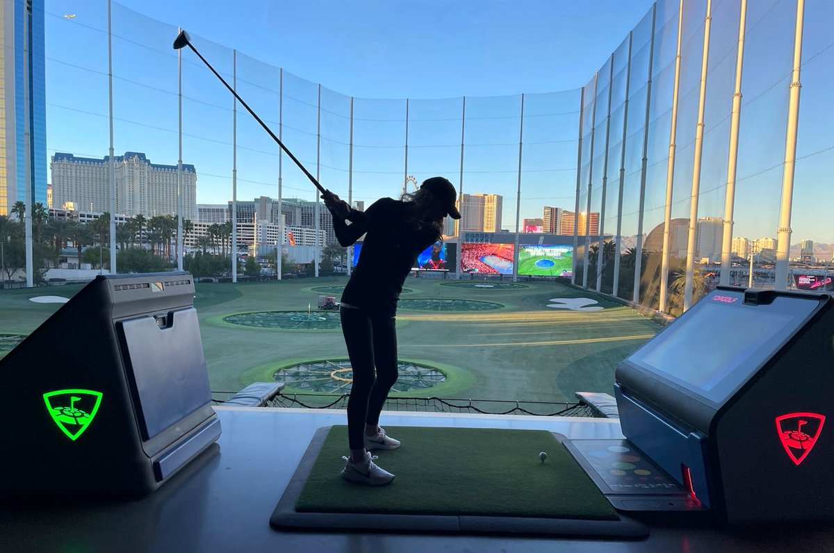 Vegas has been fun... one more day left! Me &amp; my bestie having an amazing time! Winning some... Playing more! Topgolf Vegas is always a blast. Dining out, more gambling. Drinks flowing! A bit cold here... but we in good shape until tomorrow! 😜