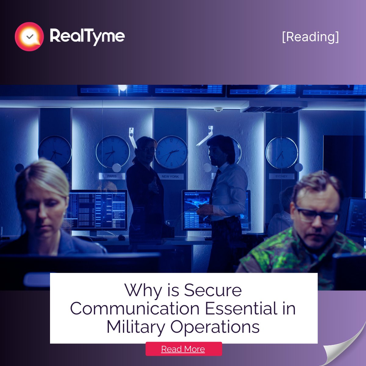 RealTyme_App's tweet image. f your mission depends on #secure, #uninterrupted #communication, our latest blog post is must-read.  

👉 Read the full blog post here:eu1.hubs.ly/H0fh8lM0
 
#MilitaryOperations #SecureMessaging #CyberSecurity #RealTyme