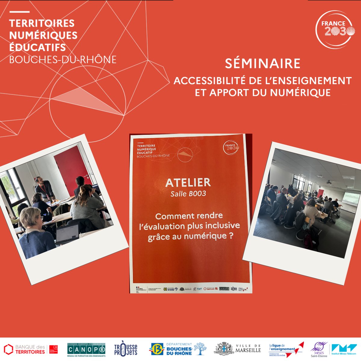 Suite de la journée #TNE  EBEP numérique avec un 1er atelier 

 Recommandations suite à la conférence de consensus par le @Cnesco en novembre 2022 « L’évaluation en classe au service de l’apprentissage des élèves »

🛠️Outils et Conception Universelle des Apprentissages CUA