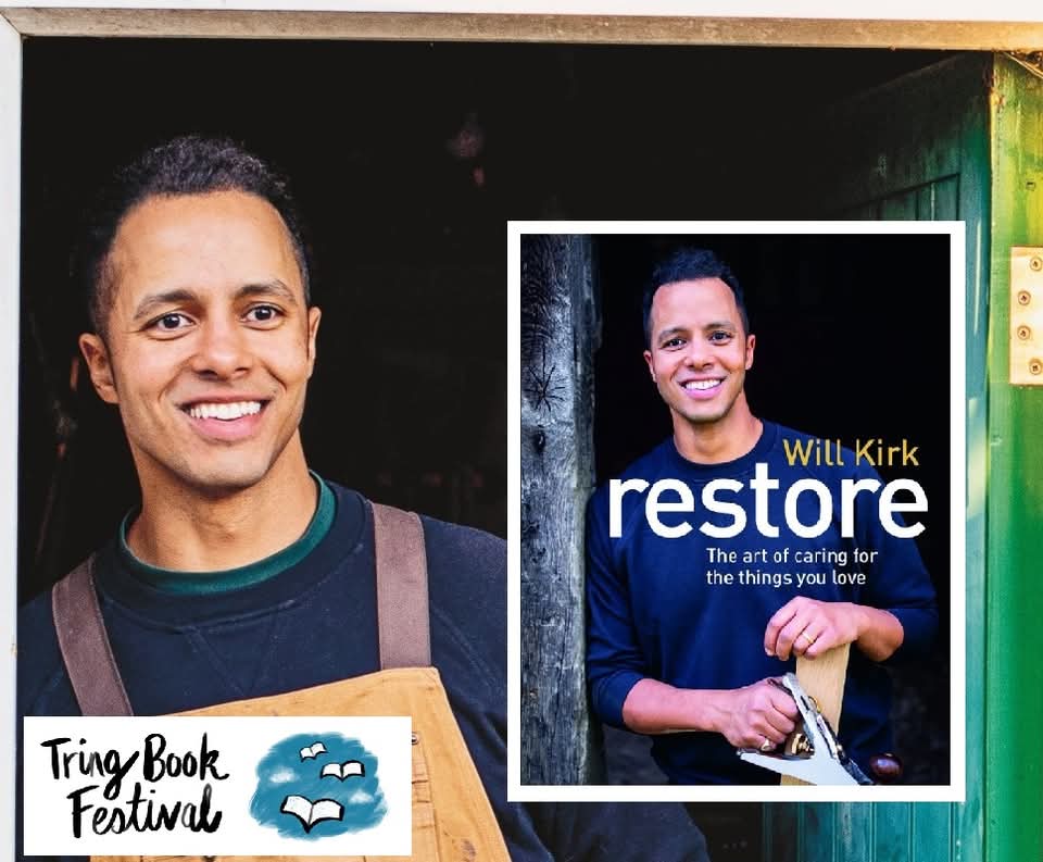 This evening, we welcome <a href="/W_K_Restoration/">Will Kirk</a> Will Kirk, the woodwork specialist from TV's The Repair Shop. 
Join us either in the venue or watch online...
tringbookfestival.co.uk/venues/high-st…