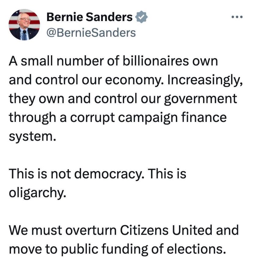 I agree with Bernie…..