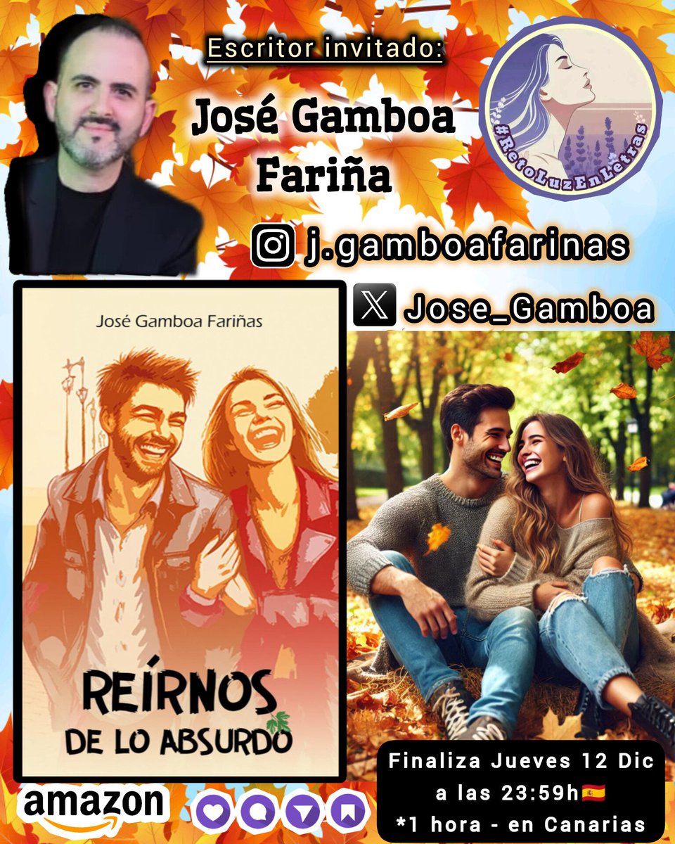 Luztintalavanda's tweet photo. ✨#RetoLuzEnLetras 🪻@Luztintalavanda
Escritor invitado: @Jose_Gamboa

https://t.co/bp8396n5dd

🖼️Usa imagen del reto
✍🏼Poesía-Prosa-Relato
➡️Usa Literal:🍁REÍRNOS DE LO ABSURDO🍂
💡Ortografía-Lenguaje

🏅José elige-premia📙físico 
⌛FIN: MAR 12 DIC - 23: 59h🇪🇸
*1 hora - Canarias https://t.co/CuN3pWSQzC