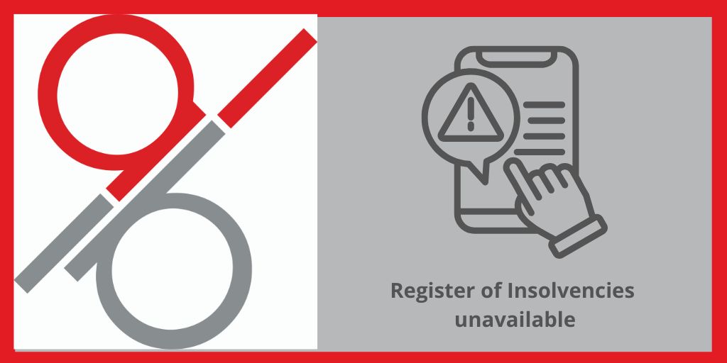 The Register of Insolvencies (ROI) is currently unavailable due to an IT issue.

We are working to get the service up and running as soon as possible.

Apologies for any inconvenience this may cause.