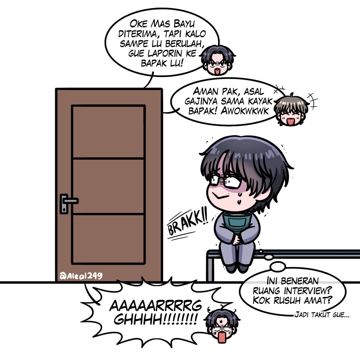 Aleal249's tweet image. Saran saya klo dah ngerasa ada yg GAK BERES, mending Mas Kamal kabur aja😗