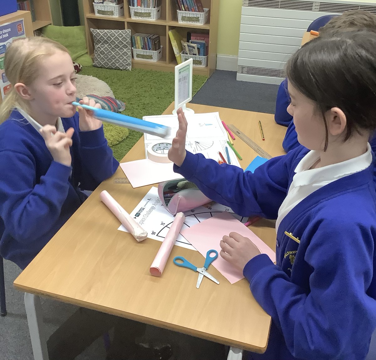 WCLPS's tweet photo. Y6 are really enjoying their Space Challenge STEM morning! #SpaceChallenge https://t.co/G5t37tDa1G