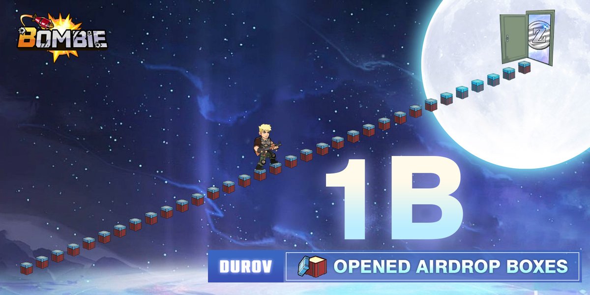 🎉Hey Bombers, 
Our second server Durov smashes 1,000,000,000 Boxes Opens in Launch Week! You know what? If they were 50 cm each, we could build a box staircase to the moon🚀! 

☺Thanks all your support, we’re offering huge rewards: 
How to join:
📱Comment your Telegram