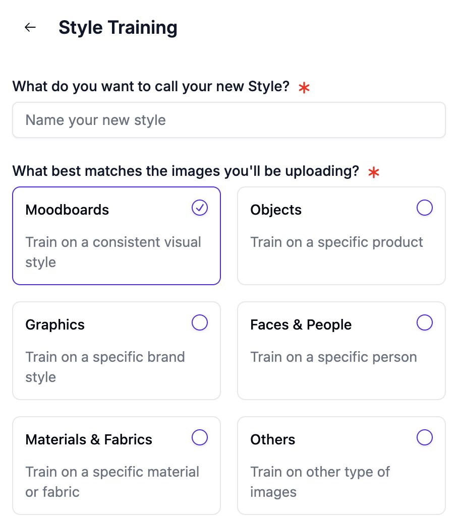 Pol @ Fermat (@polbaladas) on Twitter photo A couple of weeks ago we introduced Flux fine-tuning to all <a href="/fermat_app/">Fermat (⨍)</a> users.
Our client typically works in CPG / Retail so there are options to train on Objects, People, Materials & Fabrics— things they need to ensure are as precise as possible in their generations, A couple of weeks ago we introduced Flux fine-tuning to all <a href="/fermat_app/">Fermat (⨍)</a> users.
Our client typically works in CPG / Retail so there are options to train on Objects, People, Materials & Fabrics— things they need to ensure are as precise as possible in their generations,