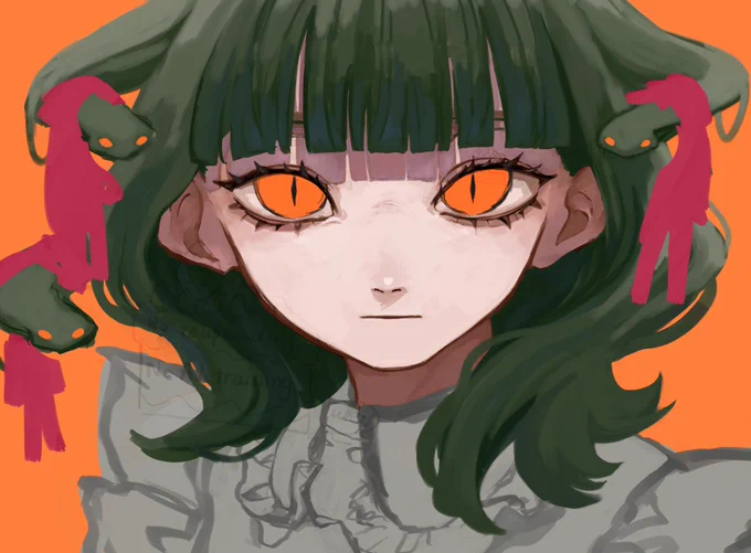 一次創作ではこれでした #今年も残りわずかなので今年一番伸びた絵を貼る 