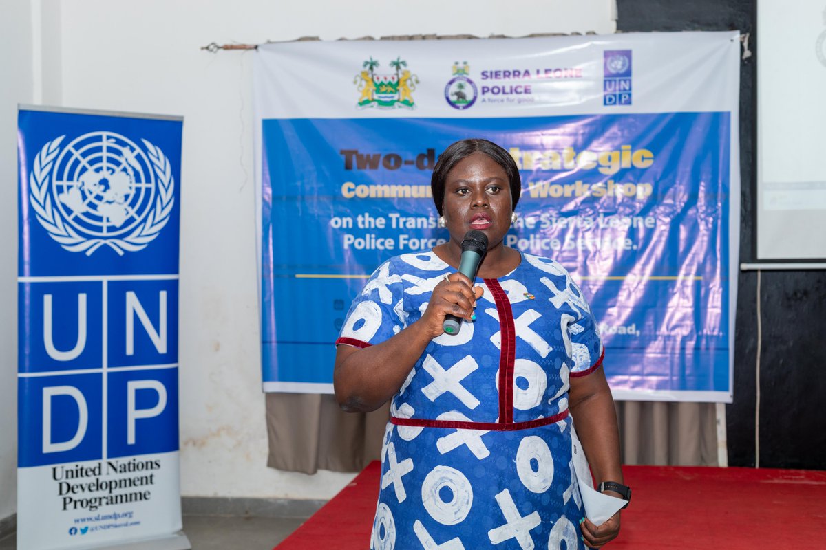 UNDP in Sierra Leone (@undpsierraleone) on Twitter photo <a href="/UNDPSierraLeone/">UNDP in Sierra Leone</a> and <a href="/PoliceLeone/">Sierra Leone Police</a> are hosting a 2-day strategic communication workshop to strengthen <a href="/PoliceLeone/">Sierra Leone Police</a>'s capacity in communicating the transition from a Police Force to a Police Service. This collab. is part of UNDP’s efforts to enhance security service delivery in 🇸🇱. <a href="/UNDPSierraLeone/">UNDP in Sierra Leone</a> and <a href="/PoliceLeone/">Sierra Leone Police</a> are hosting a 2-day strategic communication workshop to strengthen <a href="/PoliceLeone/">Sierra Leone Police</a>'s capacity in communicating the transition from a Police Force to a Police Service. This collab. is part of UNDP’s efforts to enhance security service delivery in 🇸🇱.