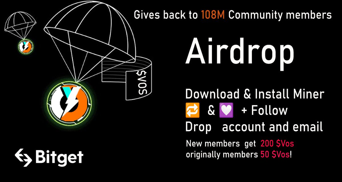 $200 per person💰🧧

Download &amp; Install Miner app.vorsi.org/download/vos.a…
🔁  &amp; 💟  + Follow

Drop  your account and email   
⏰24H