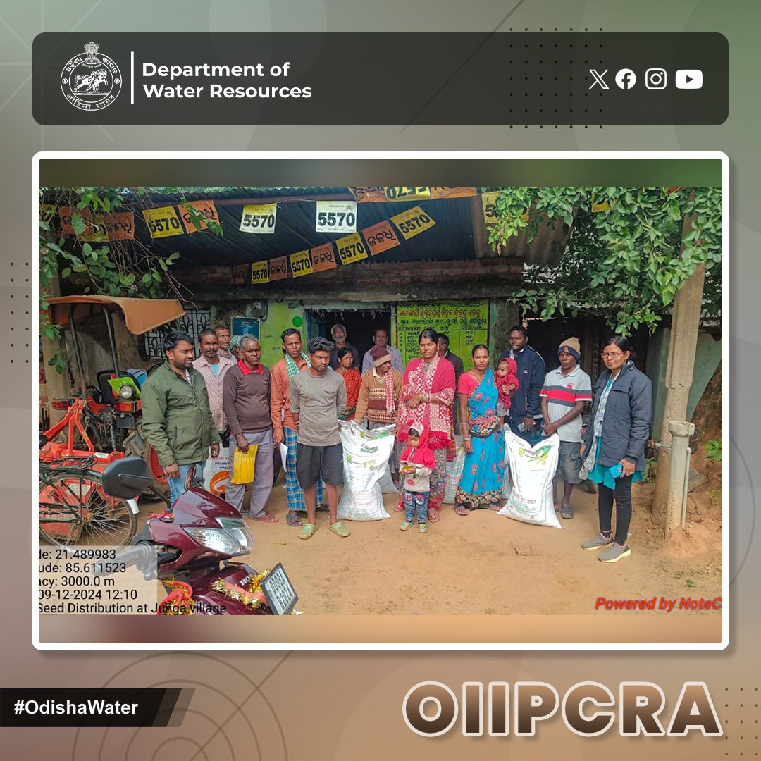 OdishaWater's tweet image. #Chickpea seed distribution at Junga village under Junga and Bhairabibandha MIP, Harichandanpur Block, #KendujharDistrict. #OdishaWater #OIIPCRA #SeedDistribution #AgricultureGrowth
@CMO_Odisha @DC_Odisha @_anugarg  @IPR_Odisha @OIIPCRA_OCTDMS @OLICLTD @ltd_occ  @CE_Megalift