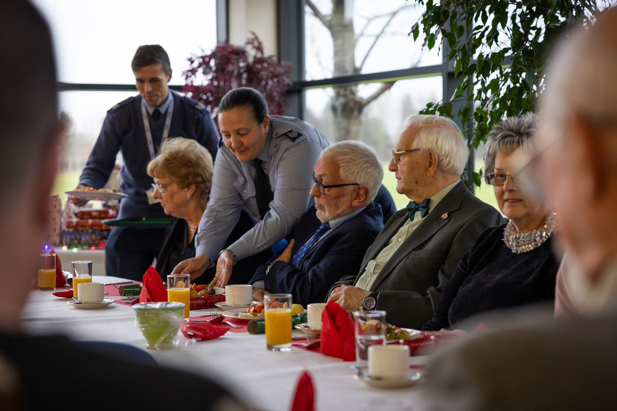 'Tis the season to spend time with friends &amp; family, enjoying good food &amp; good company. We love welcoming older members of our community for a Christmas feast &amp; chat. Children from Leeming RAF Community Primary School added to the festive fun with charming carol singing. 🥰🎄🎅🤶