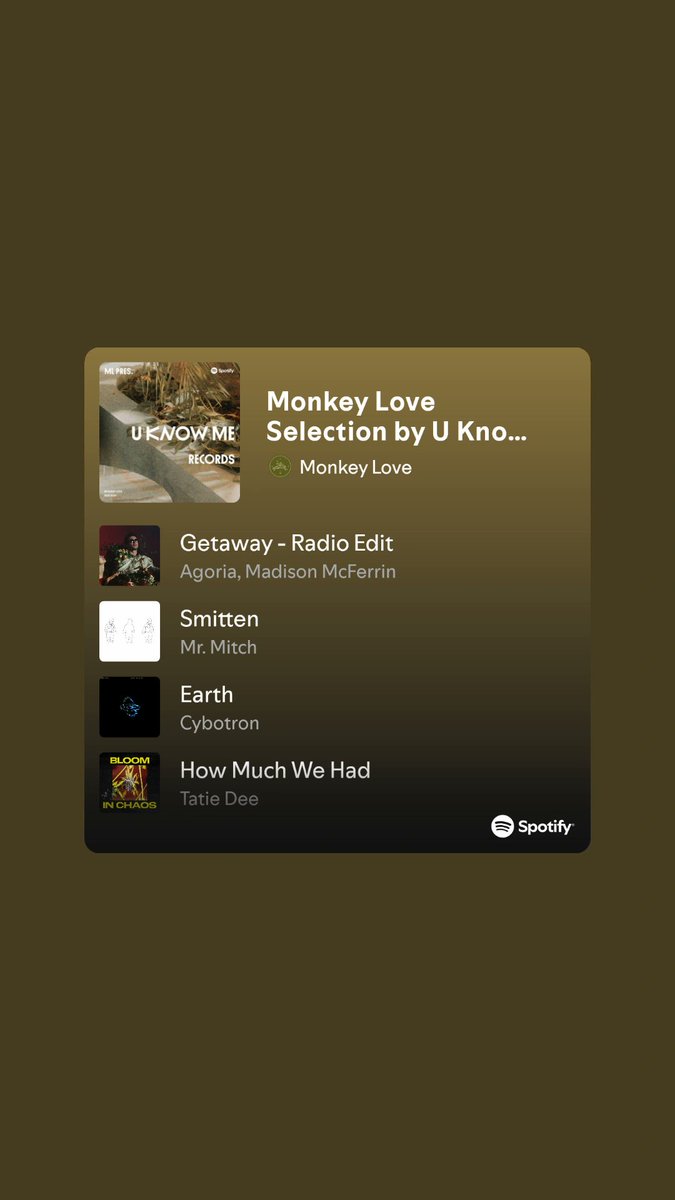Buszkers's tweet photo. Monkey Love Selection pres. U Know Me Records

Spotify playlist 🫦 https://t.co/1w2SGljHRs

Curated by @Fatgroh @jonkpa and myself :) Tune in! https://t.co/x1mMfxHDdZ