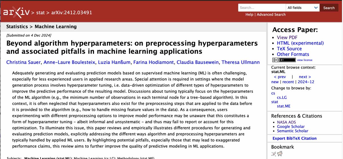 bartzbeielstein's tweet image. Reading Recommendation: &quot;Beyond algorithm #hyperparameters: on preprocessing hyperparameters and associated pitfalls in machine learning applications&quot; idea.gm.th-koeln.de/?p=802