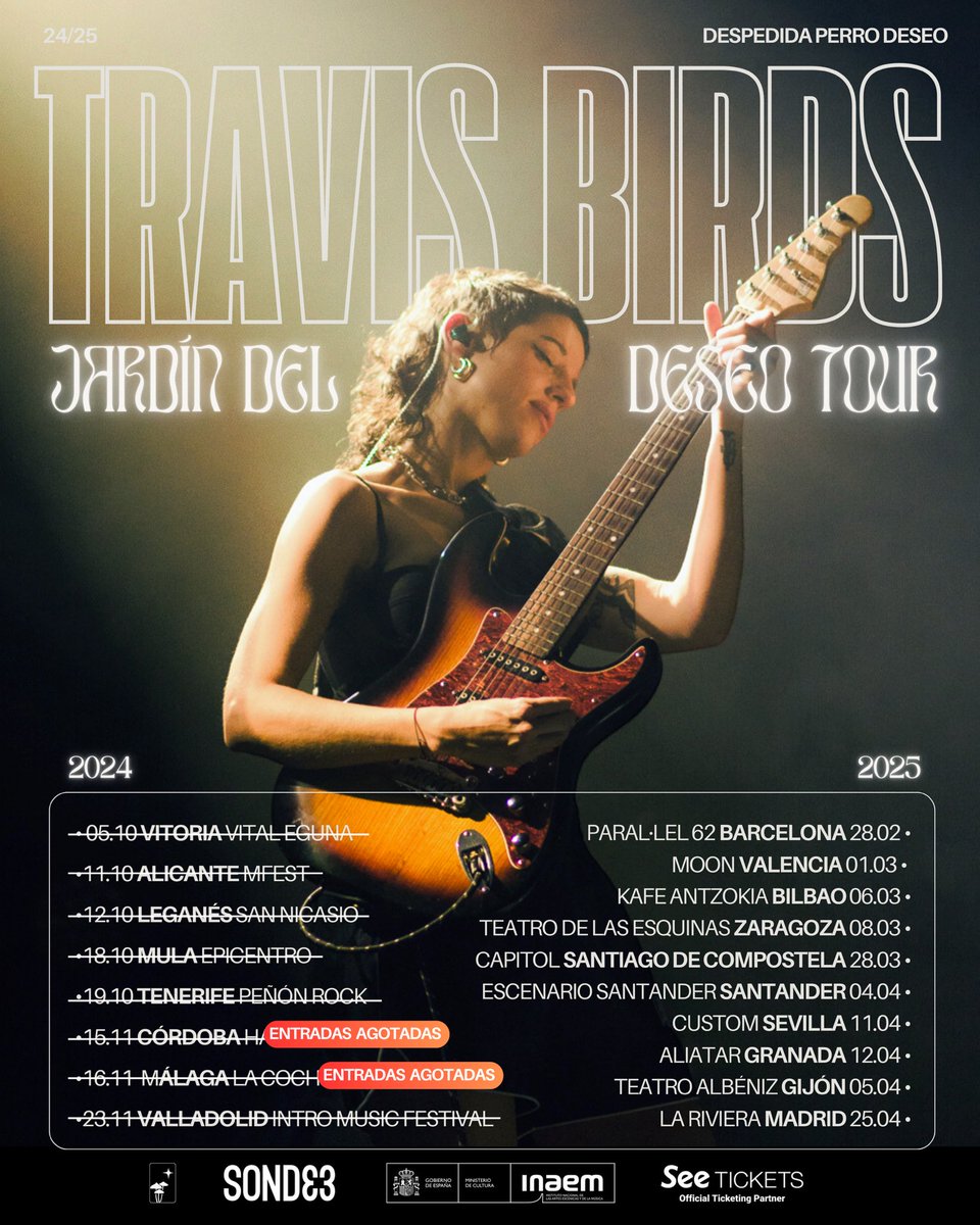Sevilla y Granada! No podía cerrar esta etapa sin pasar a veros. 🪷♥️

Tickets ya a la venta en  travisbirds.com