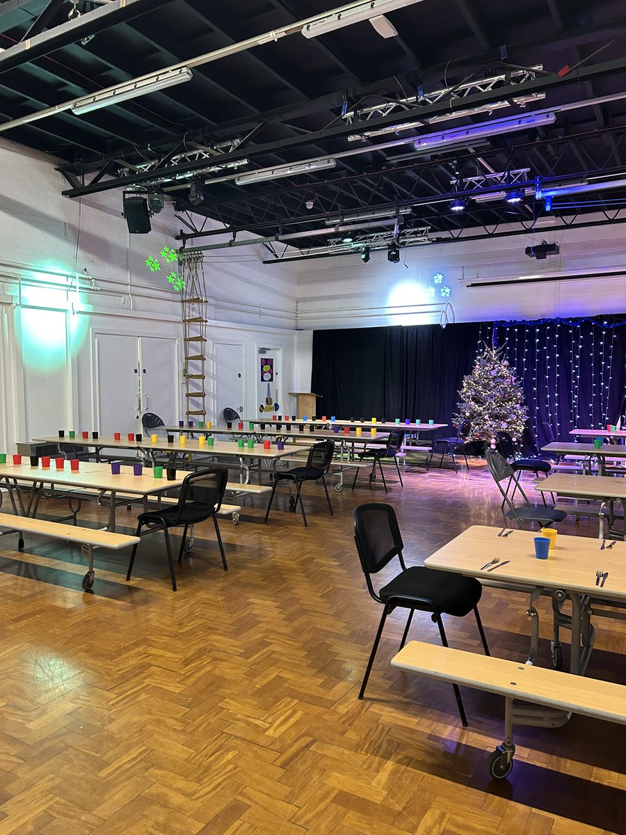 It was a quiet morning in the hall, and not  a creature stirred … apart from the fabulous catering team. 🎄🥰 Happy Christmas from Burley Woodhead Primary <a href="/bradfordmdc/">Bradford Council</a>