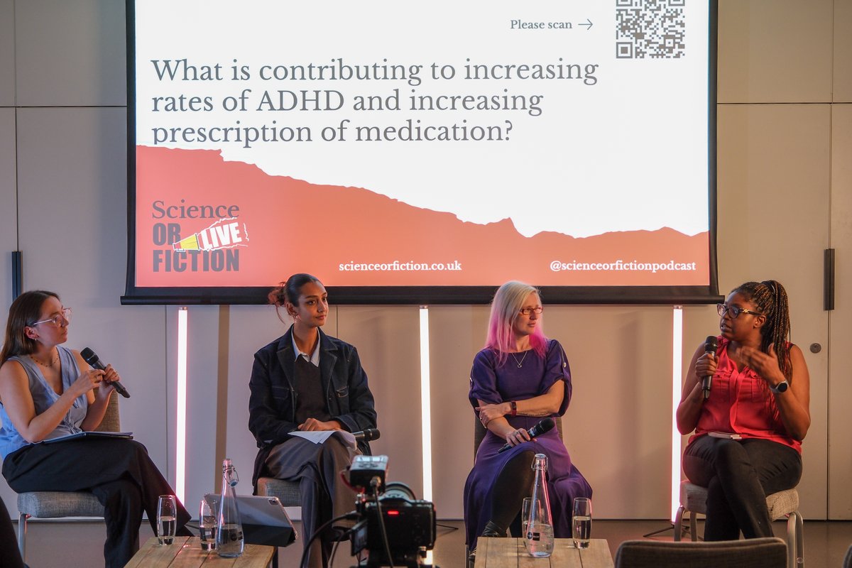 Institute of Psychiatry, Psychology & Neuroscience (@kingsioppn) on Twitter photo Is ADHD-related content we see on TikTok accurate? Should we be concerned about rising rates of ADHD self-diagnosis?
At <a href="/sciorfictionpod/">The Science or Fiction Podcast</a>'s first live show, experts in the field of #ADHD answered these questions and more. Check out <a href="/chloecarrick_/">Chloe Carrick</a>'s blog:
kcl.ac.uk/the-role-of-so… Is ADHD-related content we see on TikTok accurate? Should we be concerned about rising rates of ADHD self-diagnosis?
At <a href="/sciorfictionpod/">The Science or Fiction Podcast</a>'s first live show, experts in the field of #ADHD answered these questions and more. Check out <a href="/chloecarrick_/">Chloe Carrick</a>'s blog:
kcl.ac.uk/the-role-of-so…