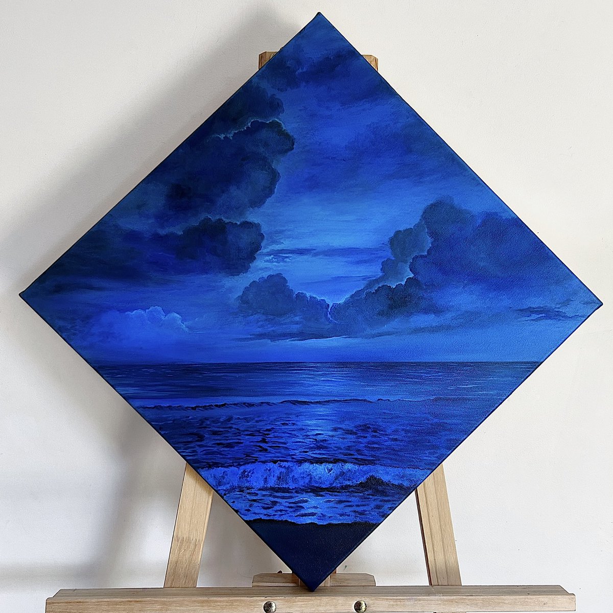 the palette and the painting