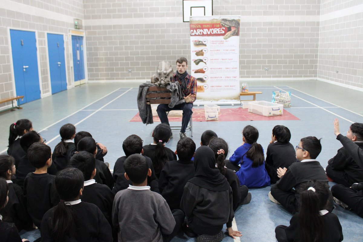 William Austin (@williamaustinjs) on Twitter photo The Yr 3 children enjoyed an exciting day as paleontologists digging for fossils at their workshop. After a successful dig they came face to face with a baby triceratops🦕 and a baby tyrannosaurus rex🦖. They bravely stroked the triceratops.
#fossils #enrichment
<a href="/educationgroup/">Education Group</a> The Yr 3 children enjoyed an exciting day as paleontologists digging for fossils at their workshop. After a successful dig they came face to face with a baby triceratops🦕 and a baby tyrannosaurus rex🦖. They bravely stroked the triceratops.
#fossils #enrichment
<a href="/educationgroup/">Education Group</a>
