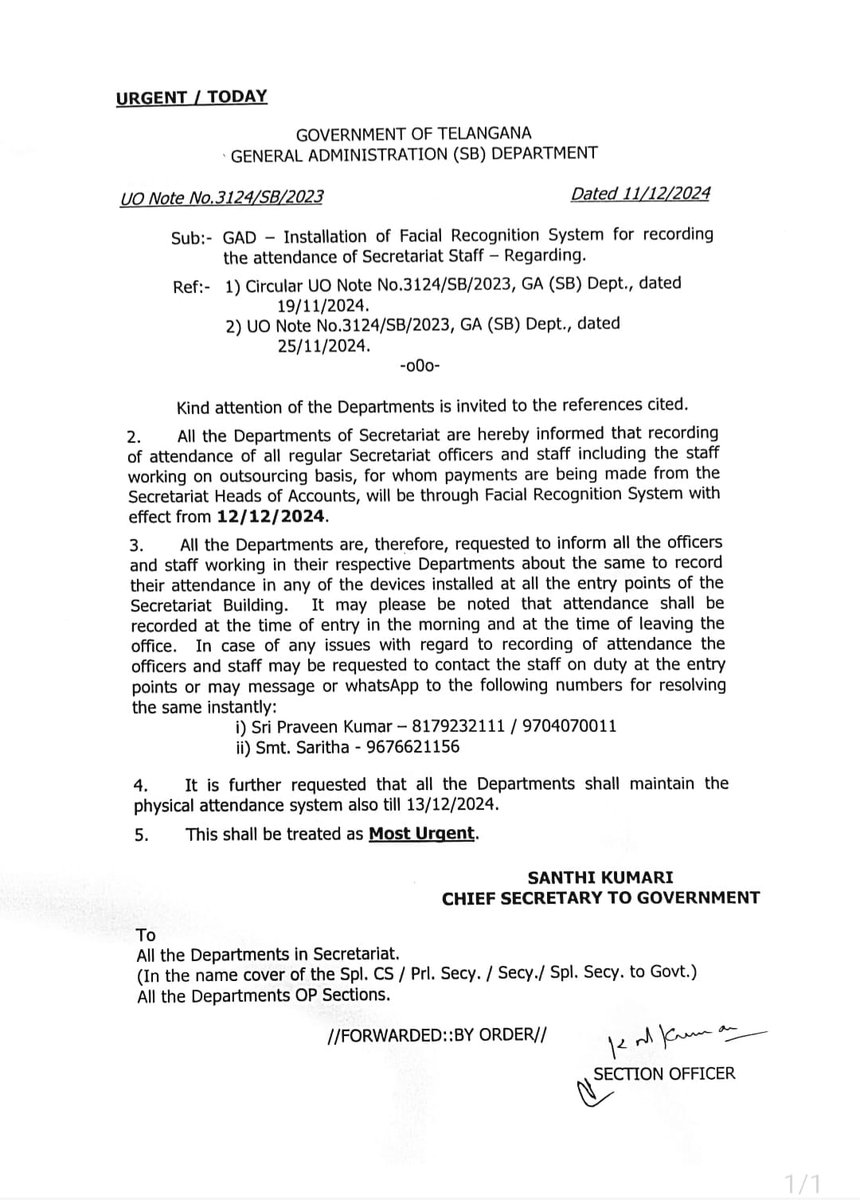 bigtvtelugu's tweet image. రేపటి నుంచి సచివాలయంలో ఫేషియల్ రికగ్నైజేషన్ 
అటెండెన్స్ అమలు

#FacialRecognitionSystem #TelanganaSecreteriat #Bigtv