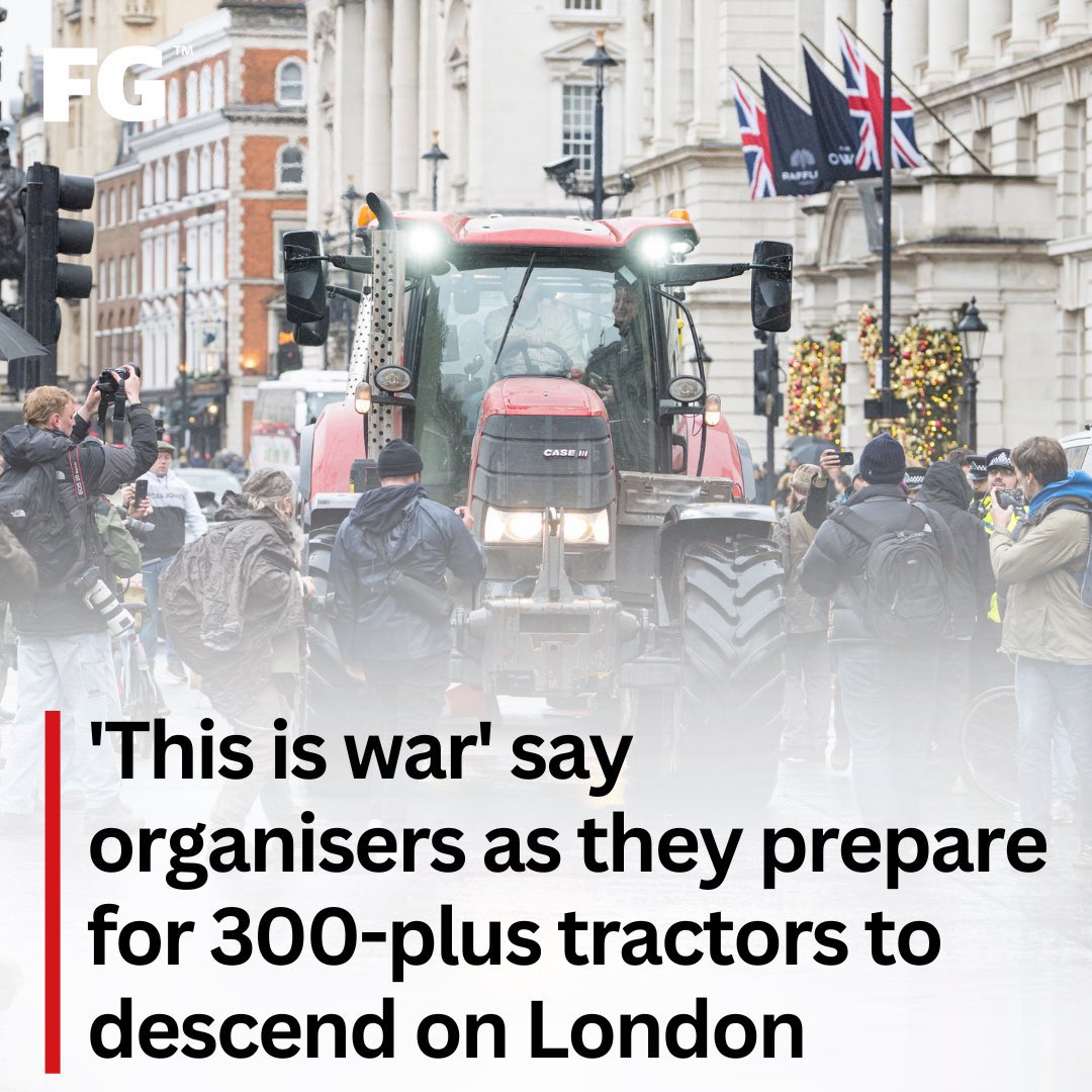 Today (December 11th) at 10am protesters will face parliament and vow to fight 'a toxic budget that spells the death knell' for British farming.

Please show your support however possible, we’re all in this together!🇬🇧

Read more here - ow.ly/uIrw50Uo7aZ