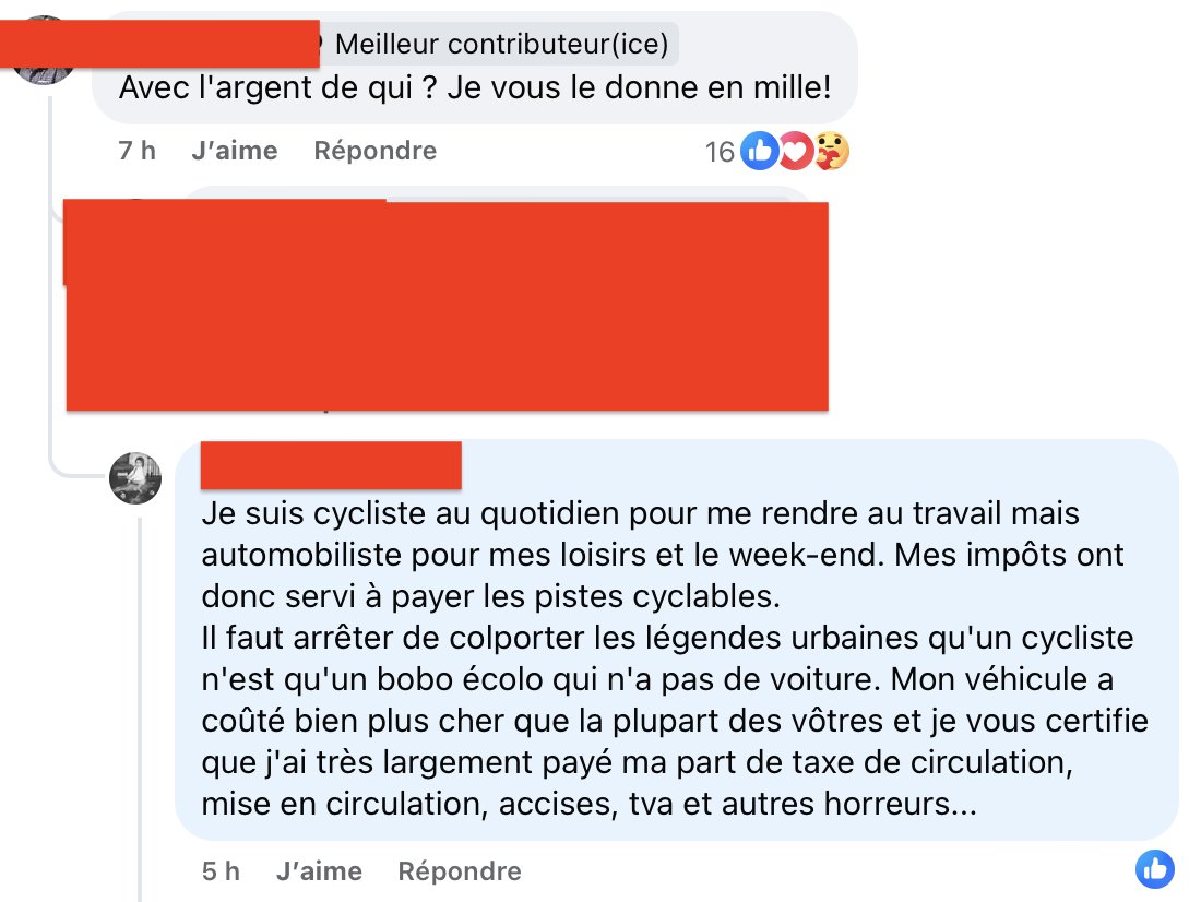 alechat1's tweet photo. Mon nouveau héros (pour de vrai)
😍😍😍

Un #mautos, qui se pensait "automobiliste devant l'éternel", et qui est maintenant 100% vélotaffeur depuis qu'il a eu la chance de tester le 🚲
Depuis, il tente de casser les idées reçues des mautos

Le vélo, l'essayer, c'est l'adopter
😍 https://t.co/J6xFPnG17g