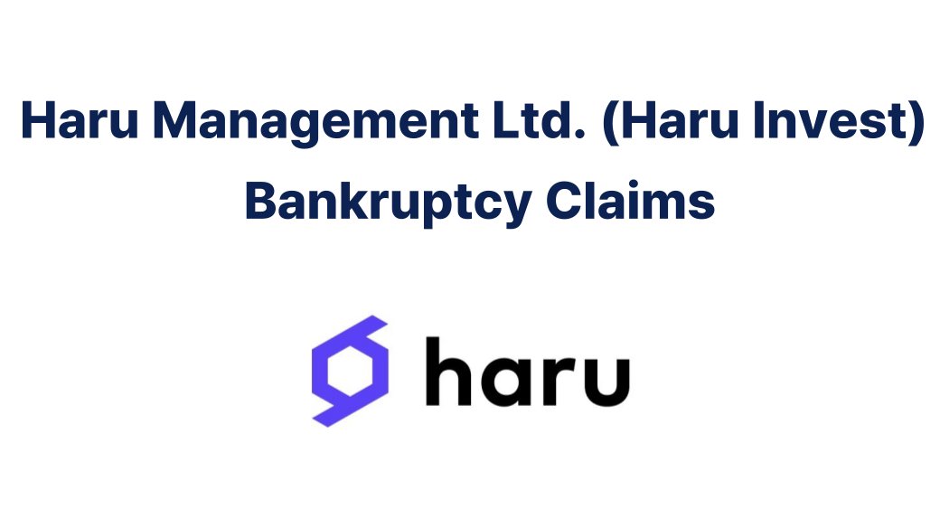 Haru Management Limited, an affiliate of Haru Invest, was officially declared bankrupt on November 20, 2024.

Under Korea’s Debtor Rehabilitation and Bankruptcy Act, creditors must file their claims by January 31, 2025, to retain their rights to recover any funds. Failure to meet