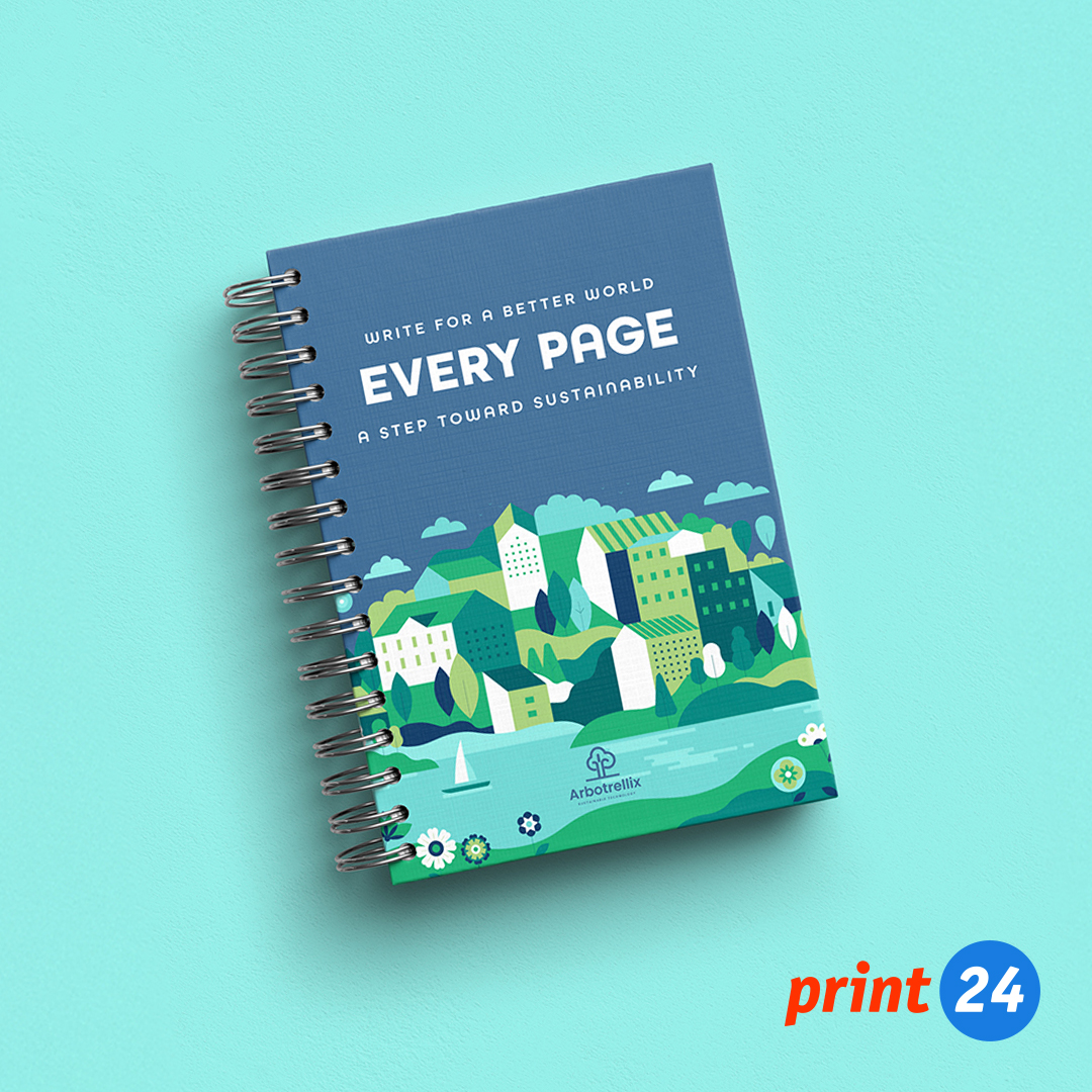 📒 Notebooks with your logo – and CO₂-neutral! In partnership with ClimatePartner, we invest in reforestation &amp; clean drinking water 🌳💧. Simply select the CO₂ compensation option in the cart and do your part for the planet 👉 print24.com/uk/printing-pr…