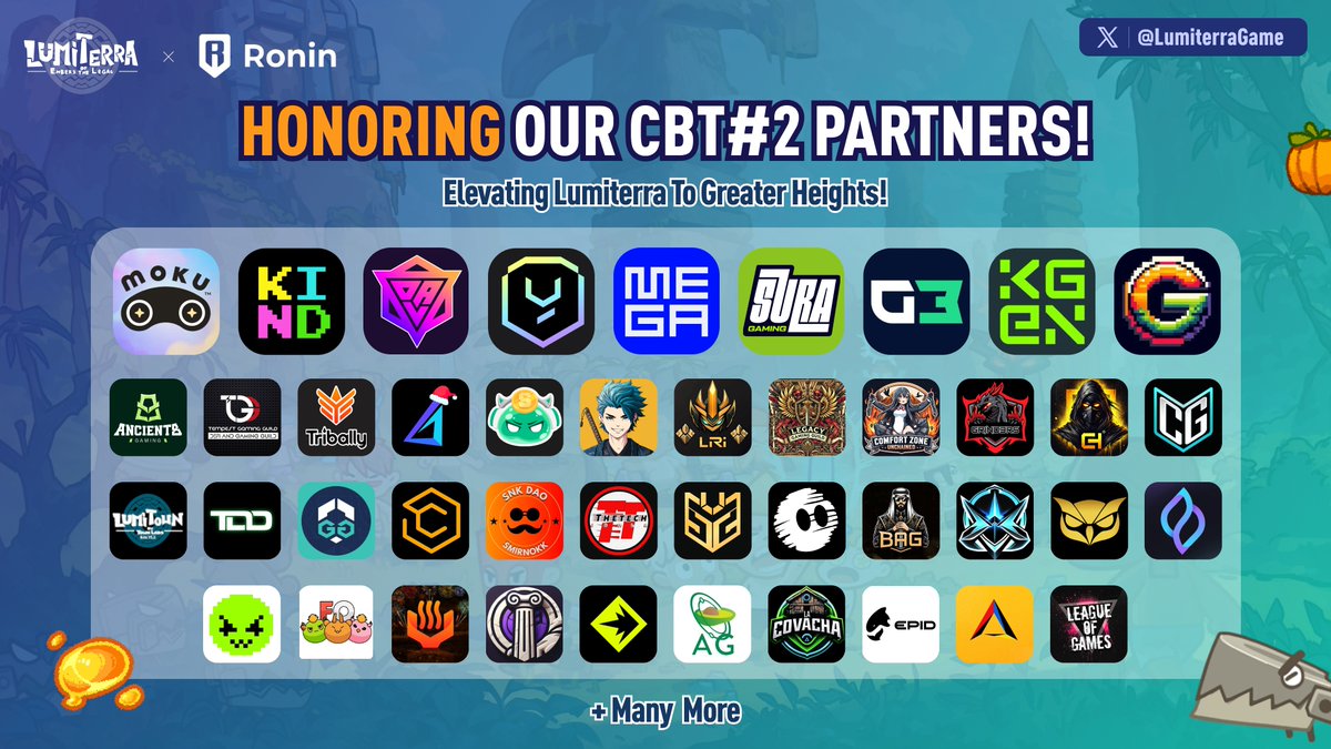 🔥 A Huge Thank You to Our Incredible CBT#2 Partners! The Best Is Yet to Come! 🔥

Lumiterra CBT#2 was a smashing success, and it wouldn’t have been possible without the amazing contributions of our guilds and official partners. 💪 From distributing whitelist spots to hosting