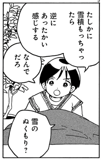 雪積もっちゃったら逆にあったかい 