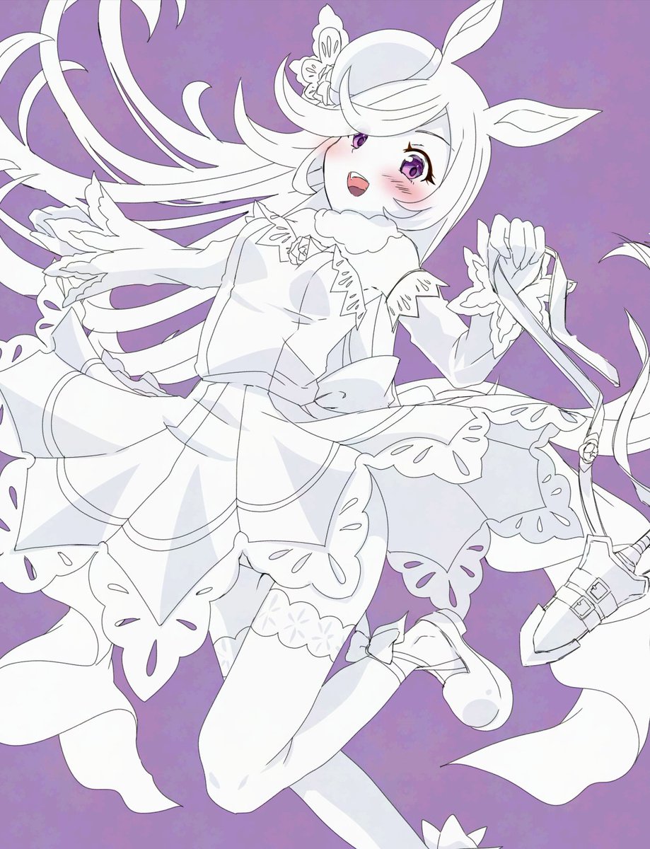ウマ娘「冬コミの何かになります躍動感ある絵をもっと描けるようになりたみ#ウマ娘 #ライス」|ユキオミ🥕🐇創作コラボ企画進行中🐇✨のイラスト
