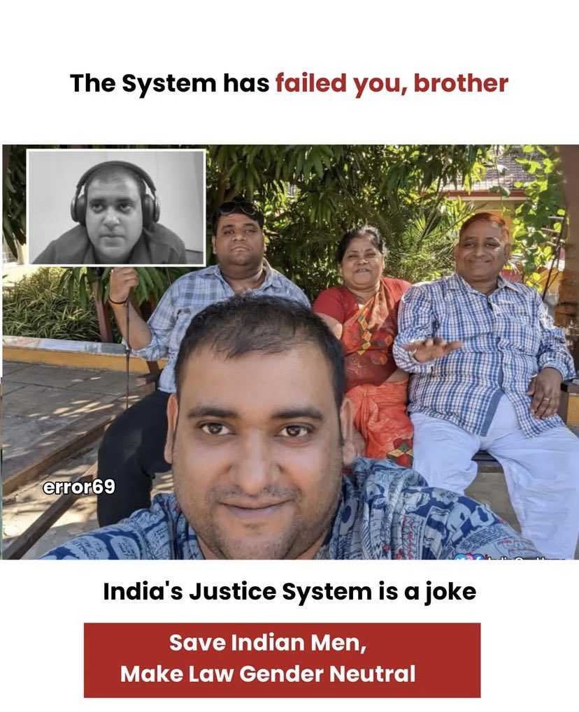 MeghaChandan1's tweet photo. Arrest his wife, his in-laws and the judge in his case #atulsubhash #wewantjustice  #NikitaSinghania #ArrestNikitaSinghania https://t.co/AYJUsaUD68