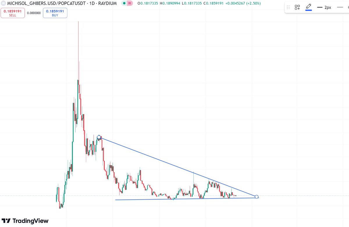 _____dimi's tweet image. Generational entry at $MICHI right now. 
MICHI/SOL and MICHI/POPCAT at support levels. MICHI/USDT at trendline support. R/R is huge. $0.22 $MICHI going to be cheap when we see the next big leg up. It will outperform $POPCAT and $SOL immensely.
