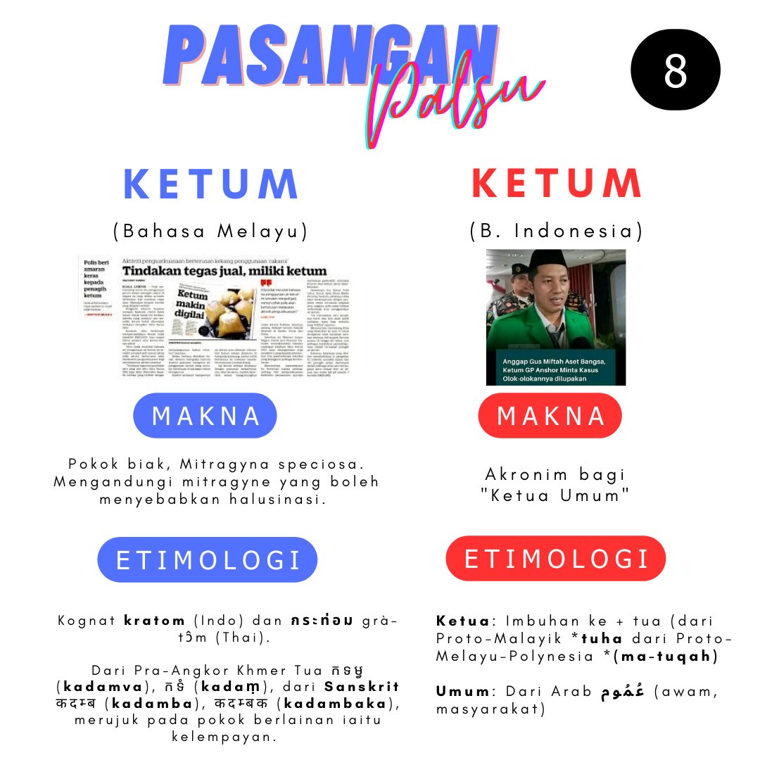 sjfi_twider's tweet photo. Bebenang Pasangan Palsu ke-8.

"Bapak Menteri, Ketum dari Indonesia sudah siap berangkat malam ini."

"Eh, saya tak ada order ketum ni. Apa di negara kamu nggak illegal ya?"

"Apaan mau illegal? Ketum itu kan tandanya demokrasi."

"???"

#PasanganPalsu #FalseFriend https://t.co/dalW4p3jks