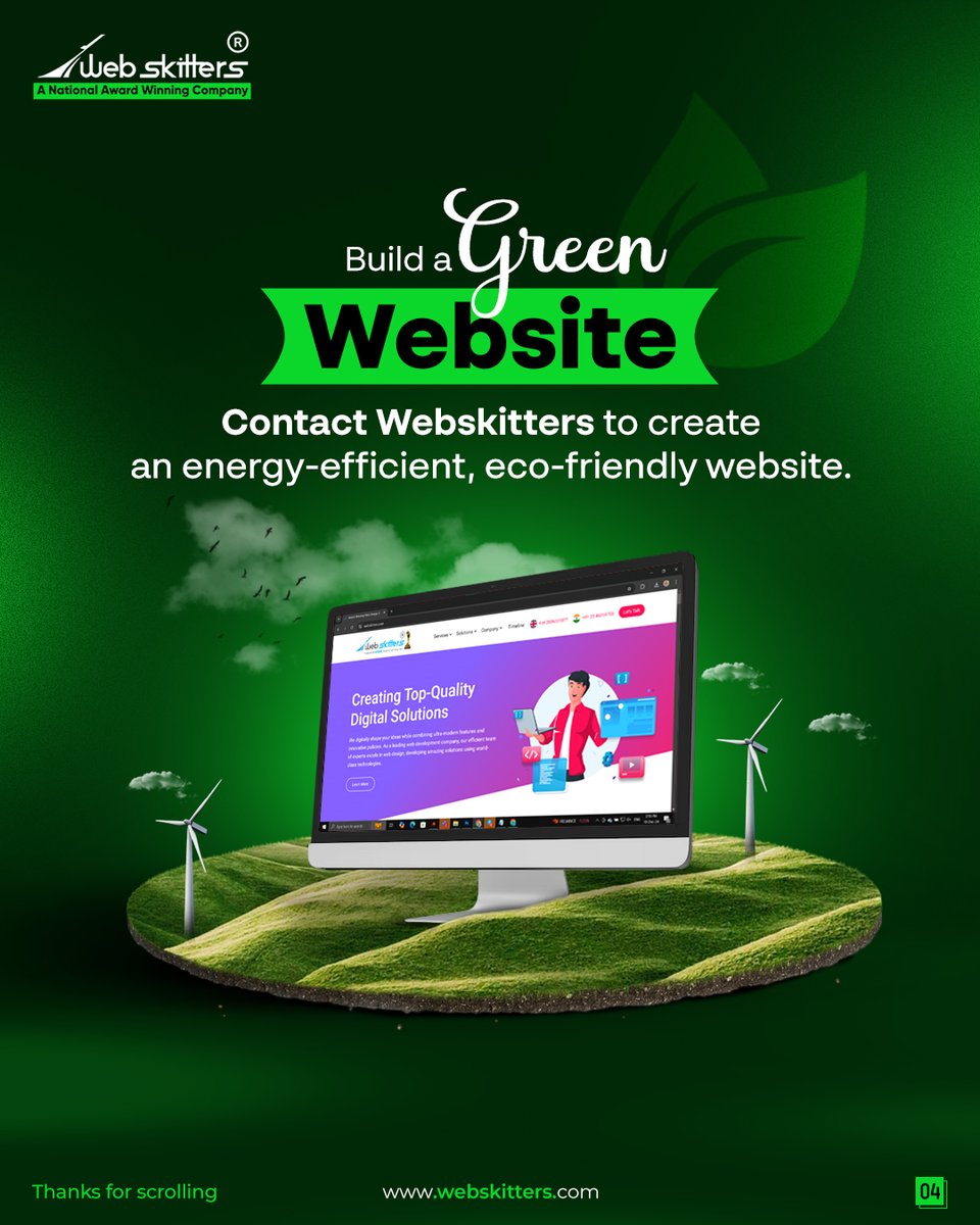WebSkitters's tweet image. Curious about eco-friendly web design?💚
Partner with Webskitters to bring energy-efficient tech to your digital brand! 🌐

Get in touch to see how Webskitters can help make your site eco-friendly

#GreenWebsite #EcoFriendlyWebsites #SustainableWeb #GoGreen #Webskitters