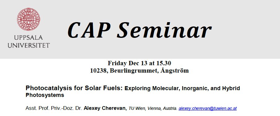 Alexey Cherevan (@cherevanalexey) on Twitter photo I am visiting Sweden🇸🇪for the first time and will give two talks, one at @UU_University on Friday, and another at <a href="/liu_universitet/">Linköpings universitet</a> on the following Monday. Grateful for the invites from <a href="/tian_lab/">Haining Tian & Group</a> (UU) and Prof. Kashiwaya (Linkoping)🚀
<a href="/EderGroup/">EderResearchGroup</a> <a href="/chemistry_tuw/">Faculty of Technical Chemistry, TU Wien</a> <a href="/EUErasmusPlus/">Erasmus+</a> I am visiting Sweden🇸🇪for the first time and will give two talks, one at @UU_University on Friday, and another at <a href="/liu_universitet/">Linköpings universitet</a> on the following Monday. Grateful for the invites from <a href="/tian_lab/">Haining Tian & Group</a> (UU) and Prof. Kashiwaya (Linkoping)🚀
<a href="/EderGroup/">EderResearchGroup</a> <a href="/chemistry_tuw/">Faculty of Technical Chemistry, TU Wien</a> <a href="/EUErasmusPlus/">Erasmus+</a>