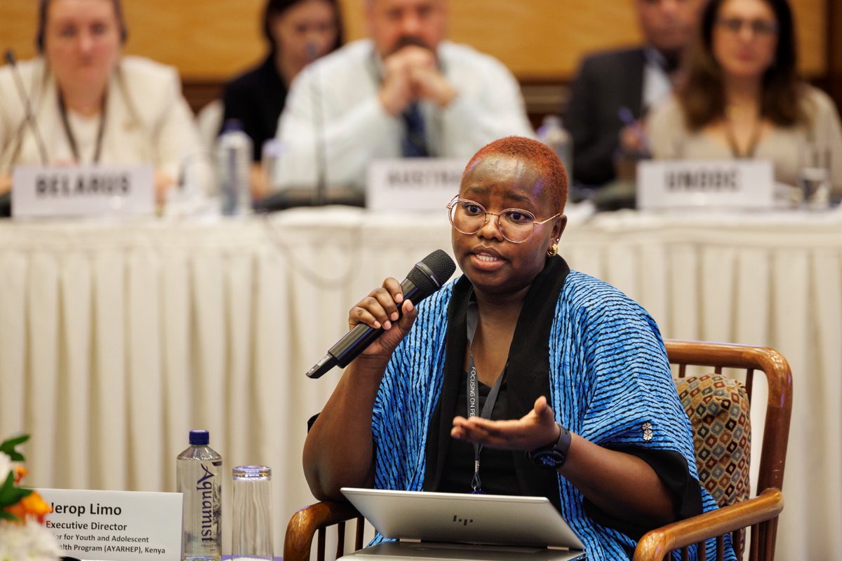 .<a href="/jerop_limo/">Limo Jerop</a>, The Executive Director of <a href="/AYARHEP_KENYA/">AYARHEP-KENYA</a> shared:  "Taking a pill every day is a constant reminder of being different. The stigma and shame attached can make adherence even more challenging."

<a href="/UNAIDS/">UNAIDS Global</a> 

#PCB55 | #EndAIDS2030 | #PutPeopleFirst