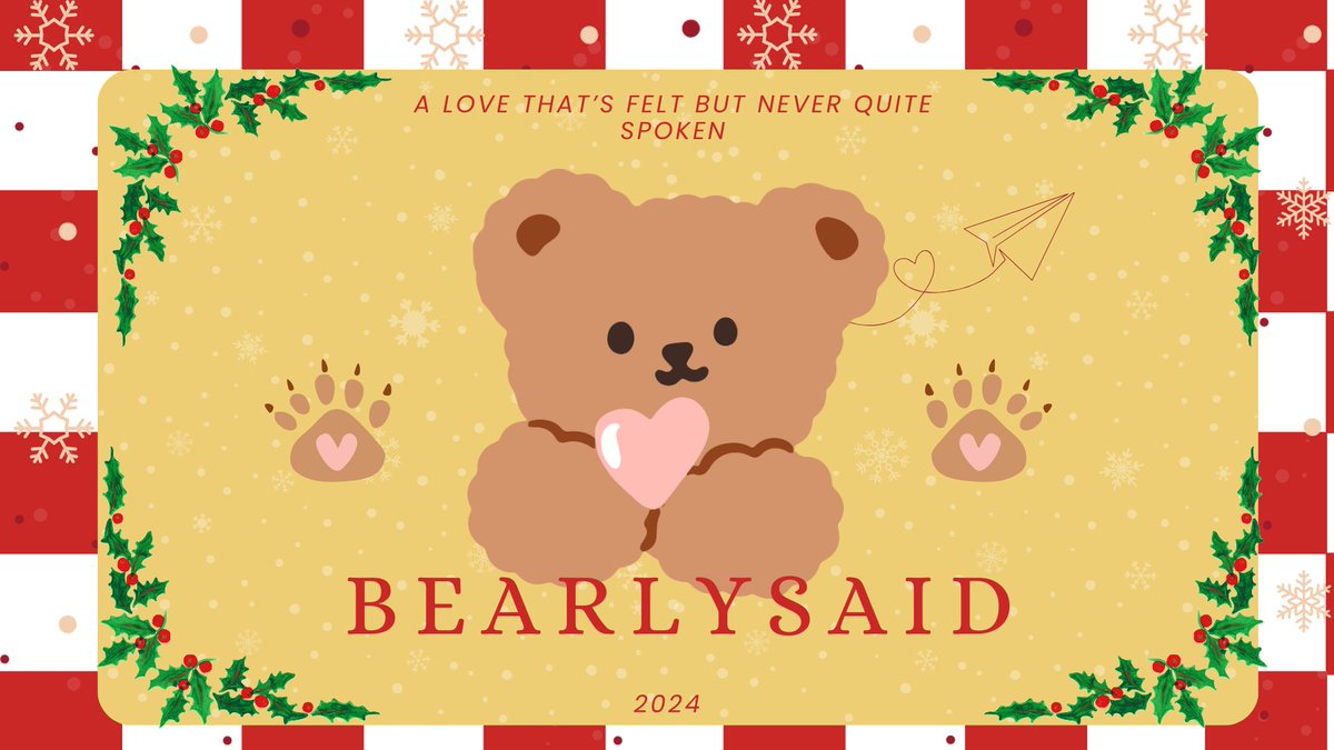 BearlySaid's tweet image. The warmth of love surrounds me, yet I'm lost for what to say.
Every thought I reach for slips further away.
So here I am, letting this be my start,
A quiet way to open my heart.