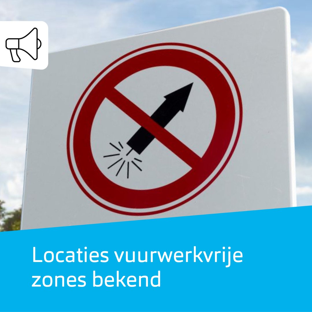 In onze gemeente zijn 19 plekken aangewezen als vuurwerkvrije zones 🚫 In een vuurwerkvrije zone mag helemaal geen vuurwerk worden afgestoken. Ook niet tijdens de officiële afsteektijden. Bekijk de locaties op onze website: obi41.nl/2p87evdy